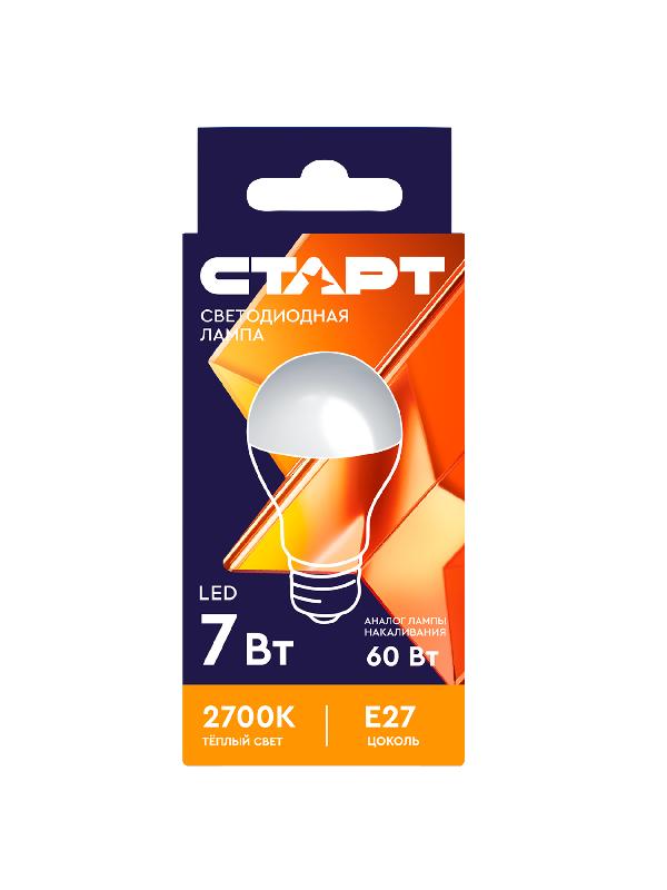 СТАРТ LEDGLSE27 7W 30  WS 10/100