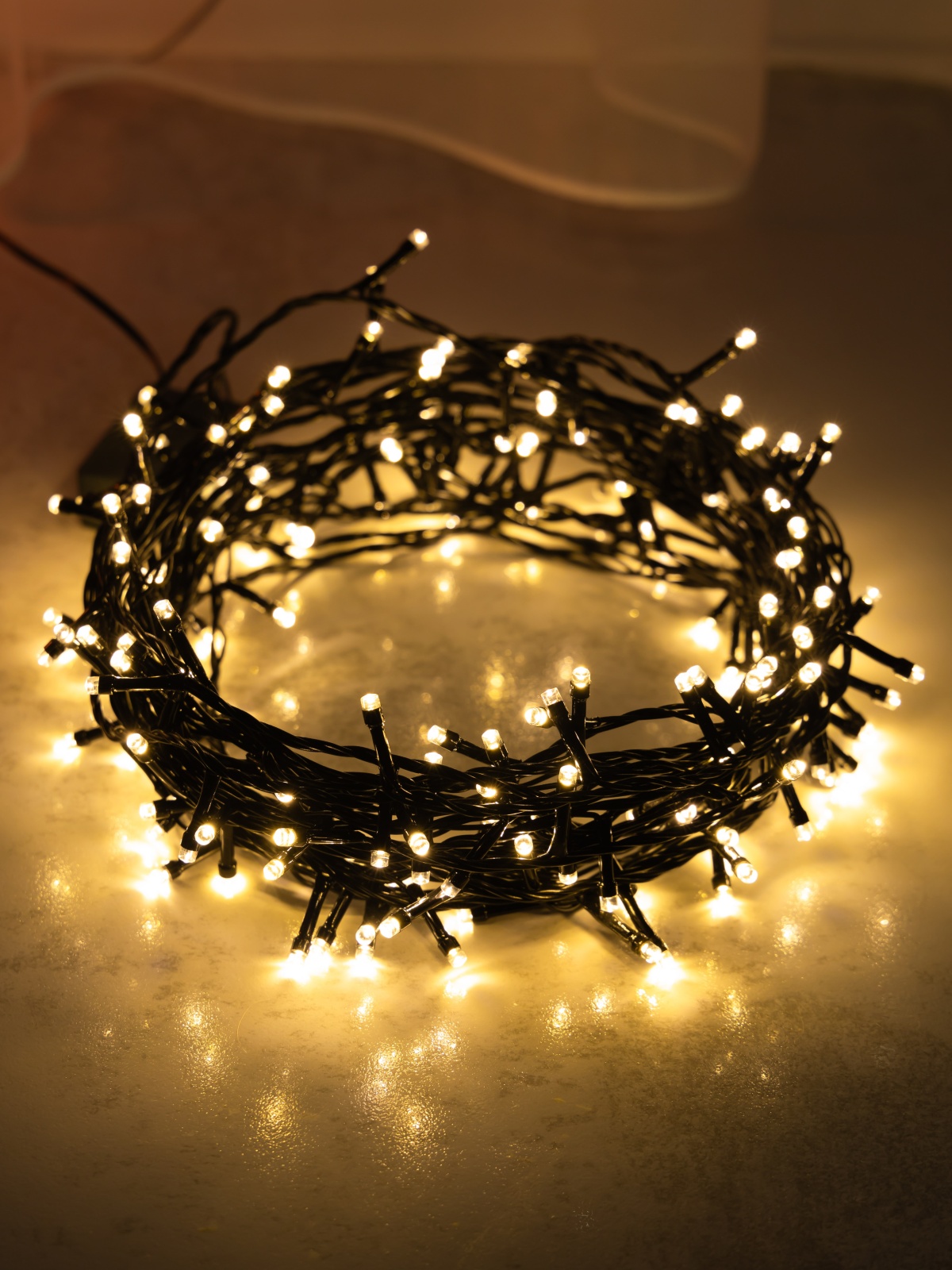 СТАРТ НГ 200Лед 220V 8реж 10м нить белый - 24