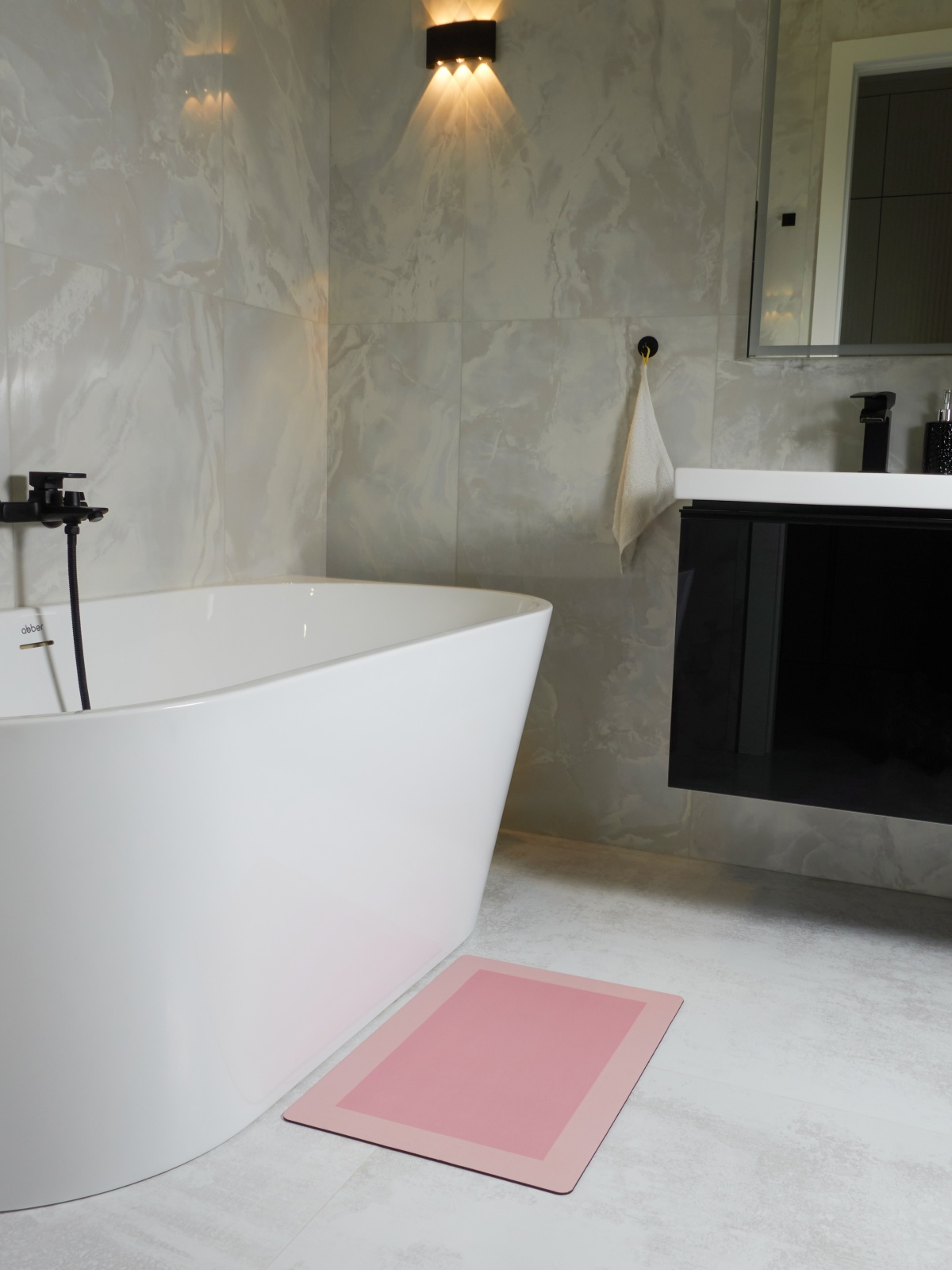 ЕГ Rosso Диатомитовый коврик для ванной 40х60 см прям - 50