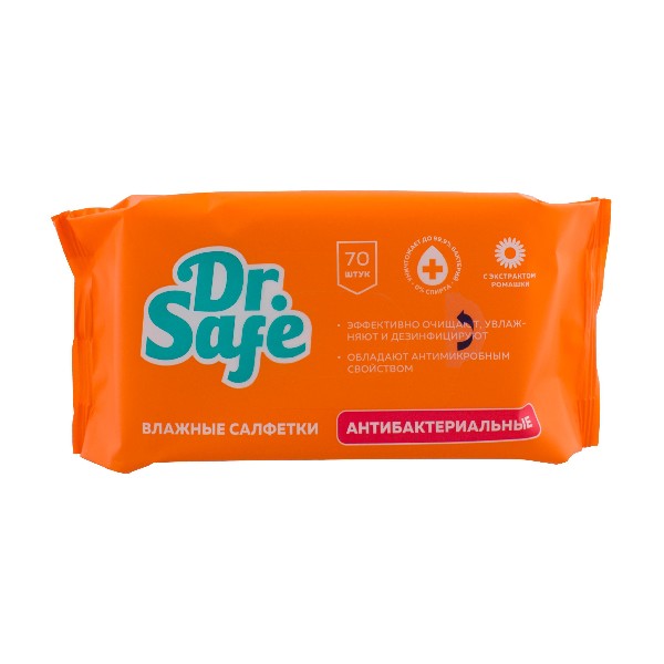 DR.SAFE набор ON салфетки для рук Ромашка 70 шт. OS --12
