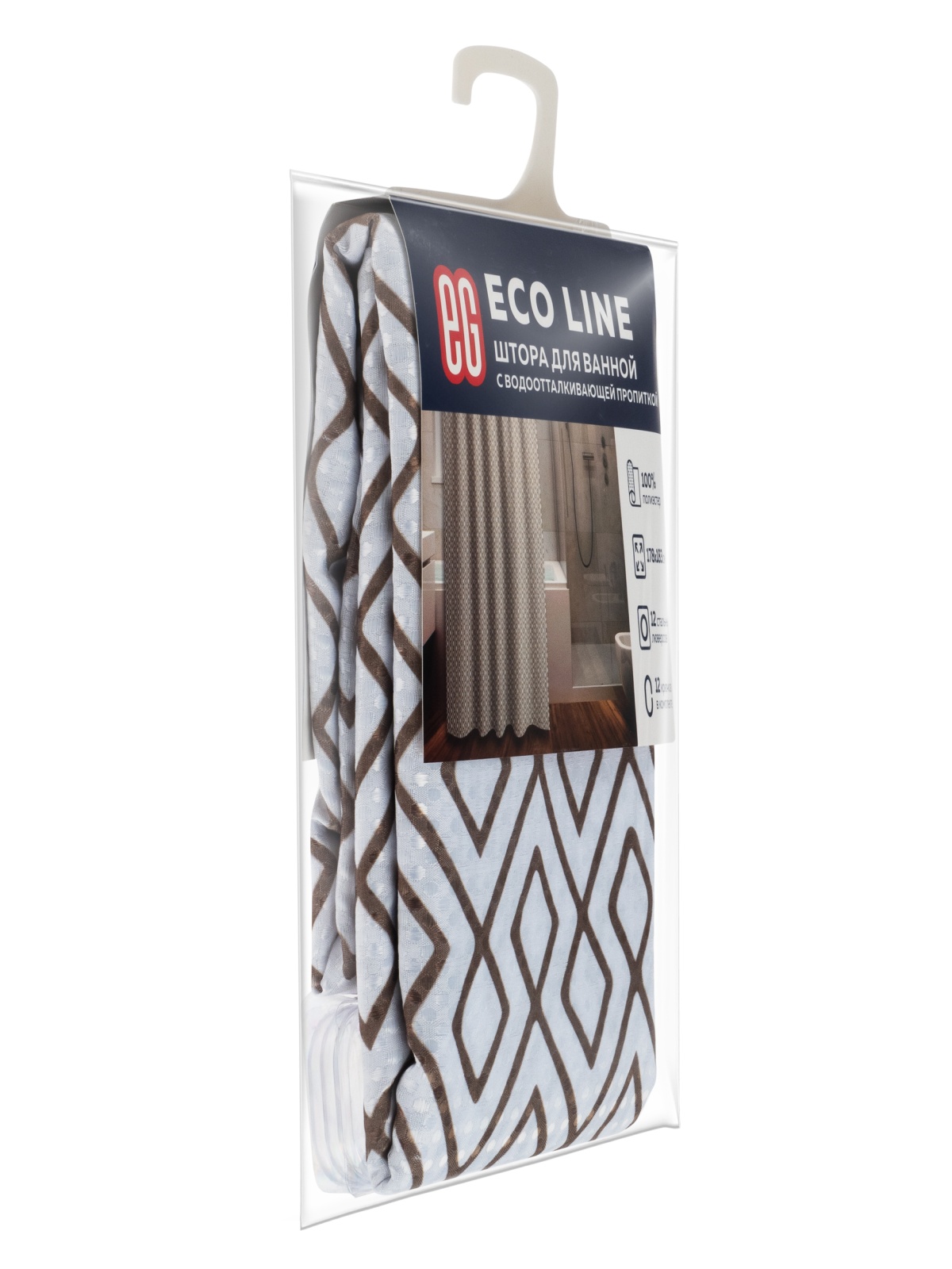 ЕГ Эко Линия Штора для ванной мозаика