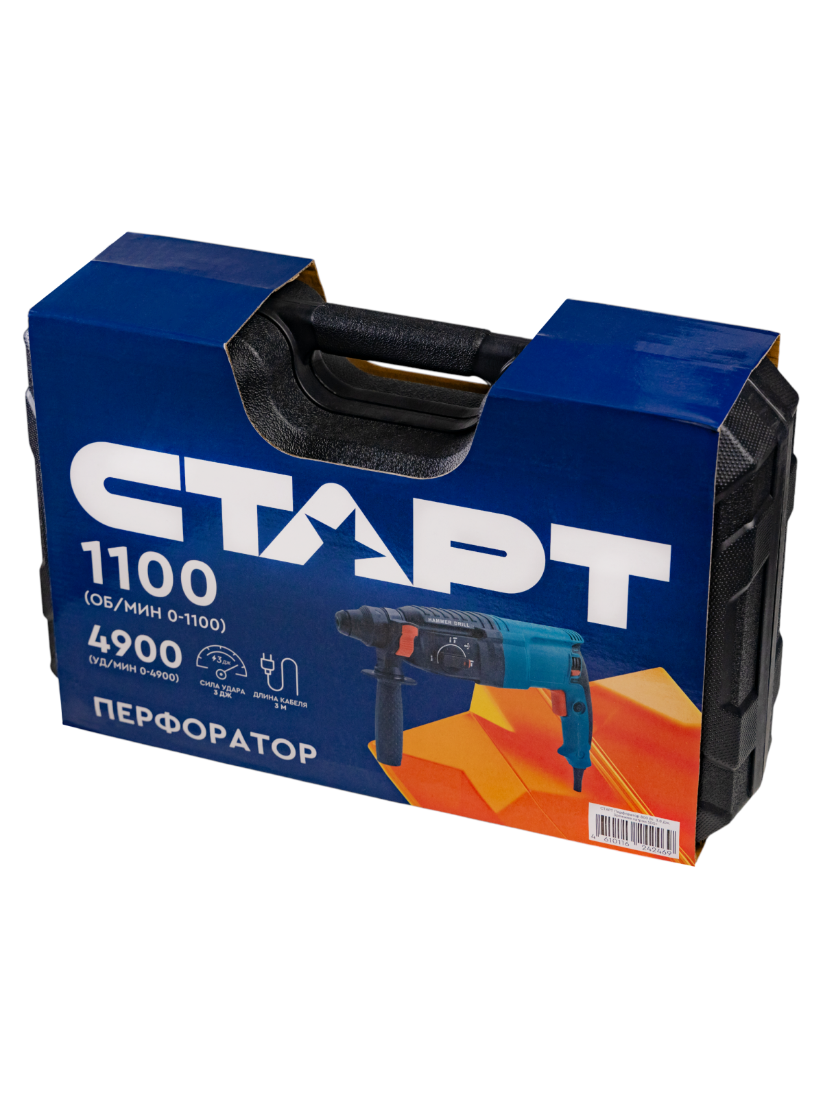 СТАРТ Перфоратор 800 Вт. 3.0 Дж. 3режима патрон SDS+ 