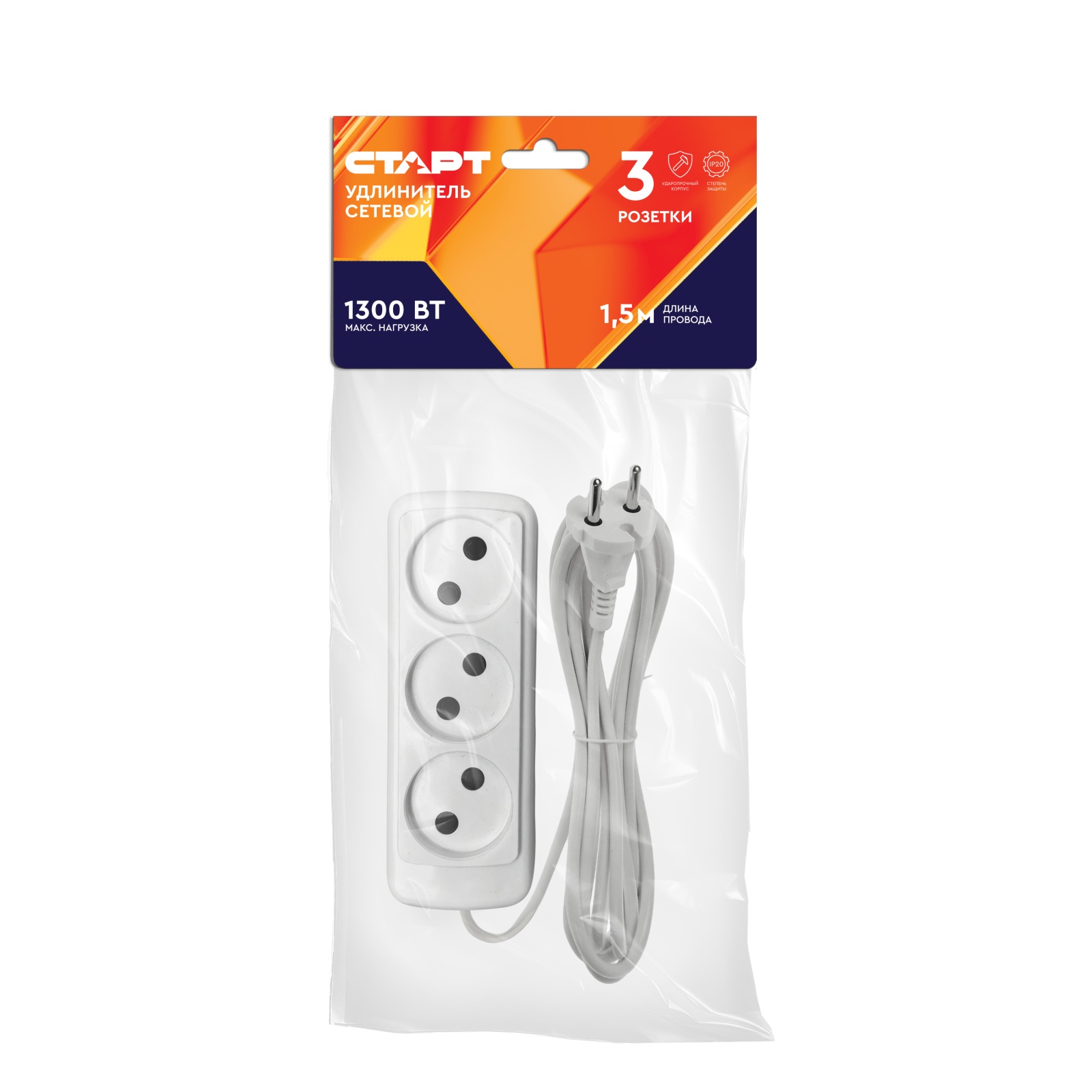 СТАРТ С/УД 3x1 ШВВП белый EL -20