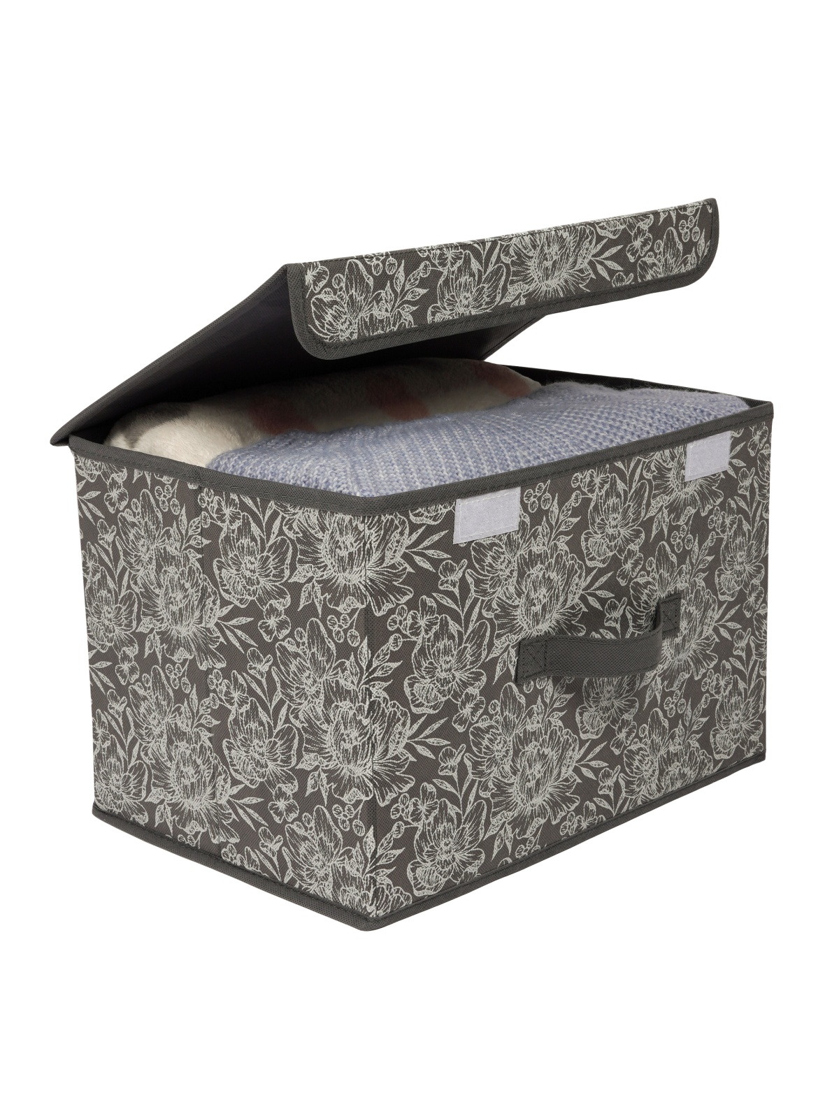 ЕГ Grey Flower Набор коробов 38х26х24,5 1 шт и 17x26x17,2 2 шт - 8