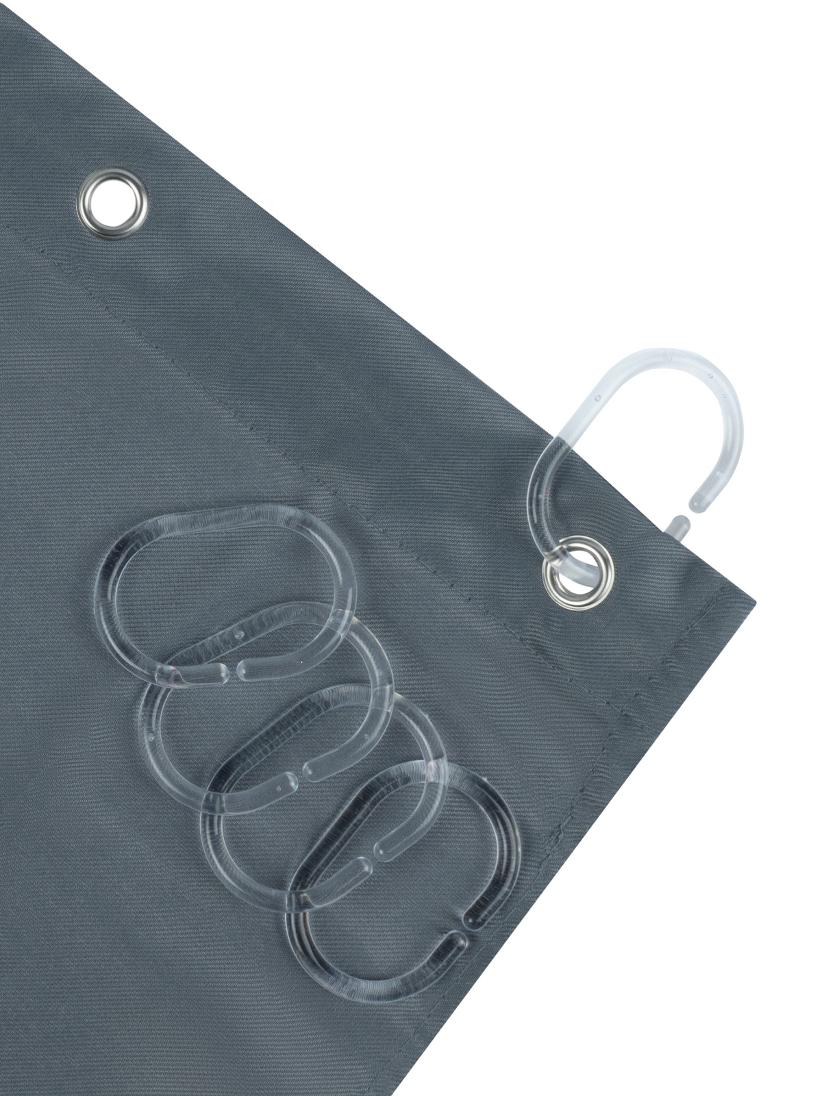 ЕГ LINEN Штора для ванной Серая - 12