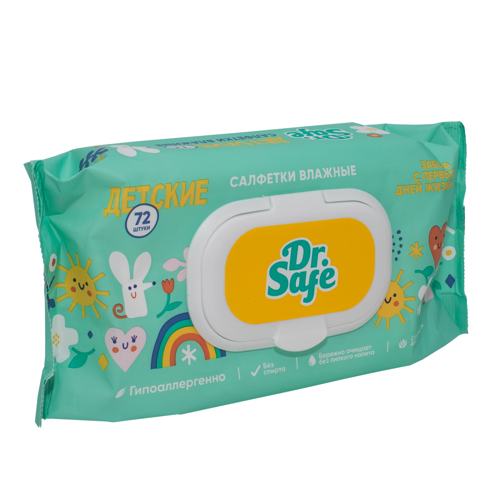 DR.SAFE салфетки детск. алоэ 72 шт.--20