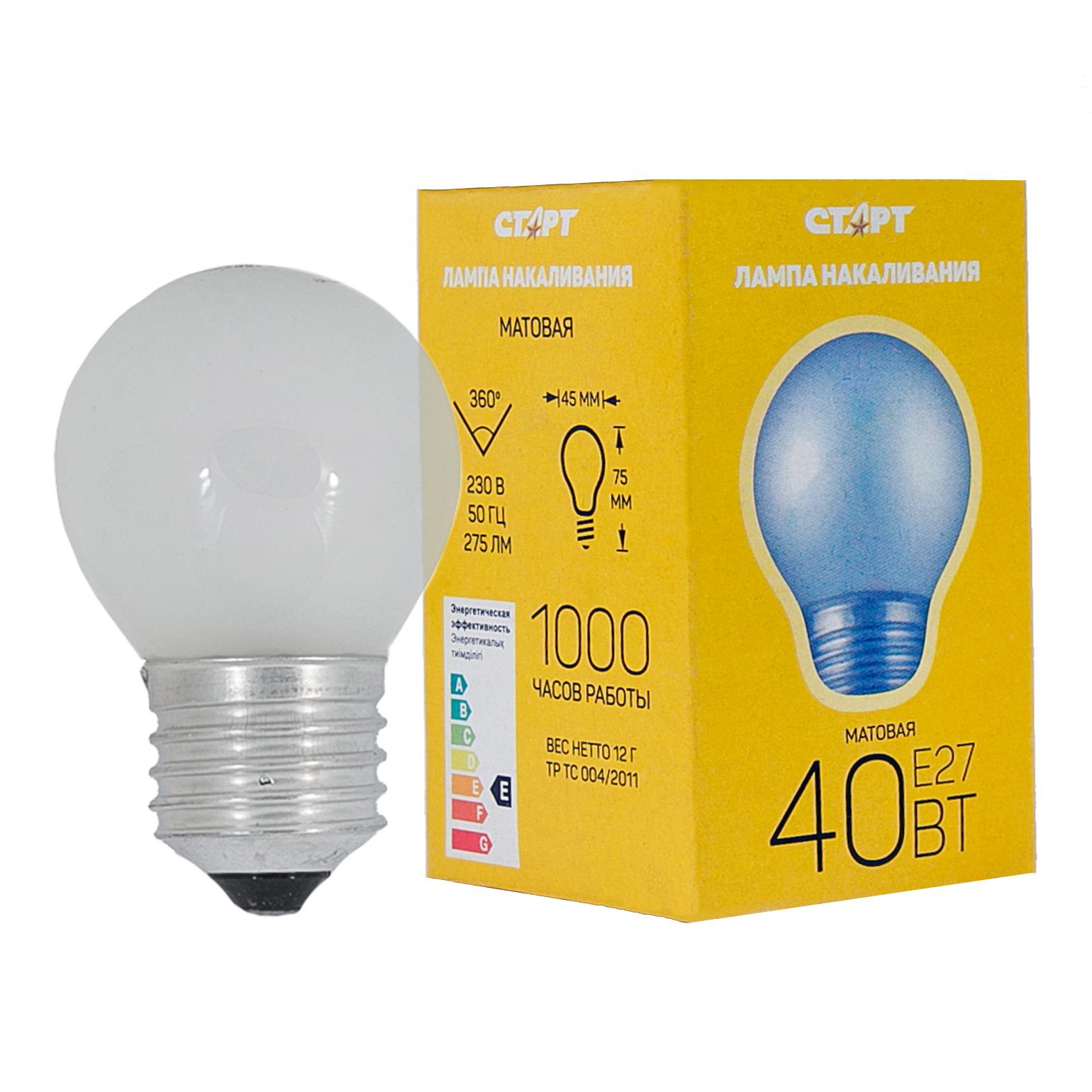 СТАРТ ДШМТ 40Вт Е27 --10/100К