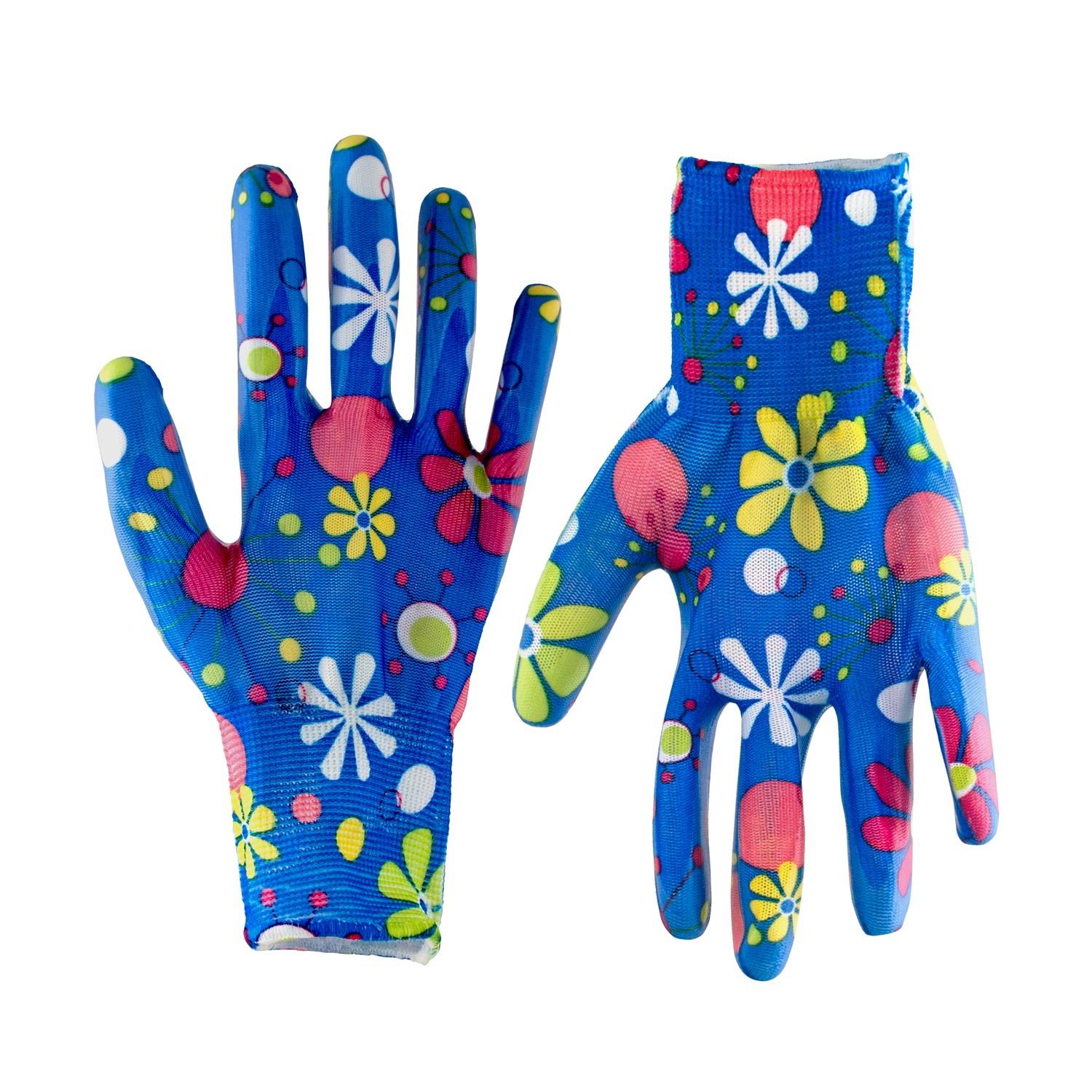 ЕГ Перчатки садовые нитрил голубой – 12/240