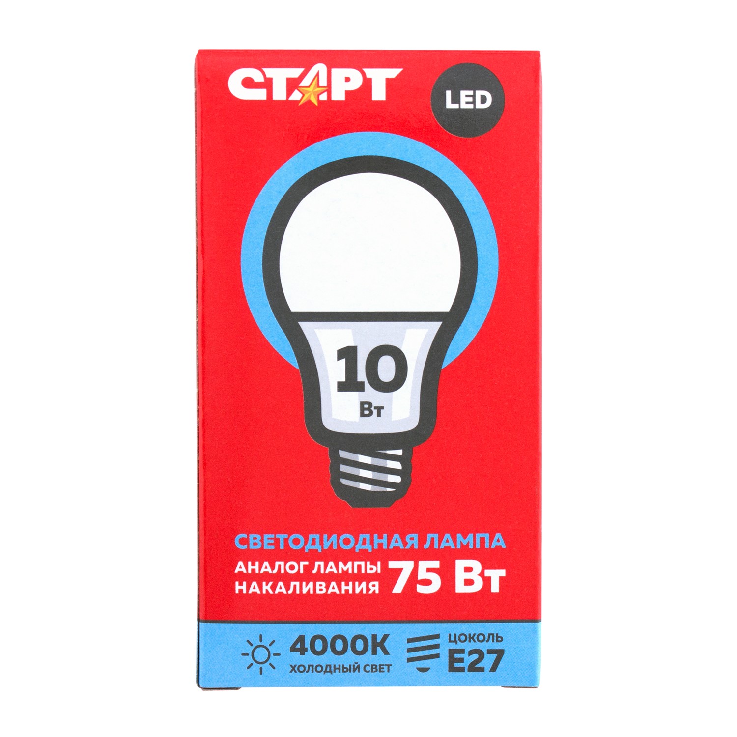 СТАРТ ECO LEDGLSE27 10W 40 FP 10/100