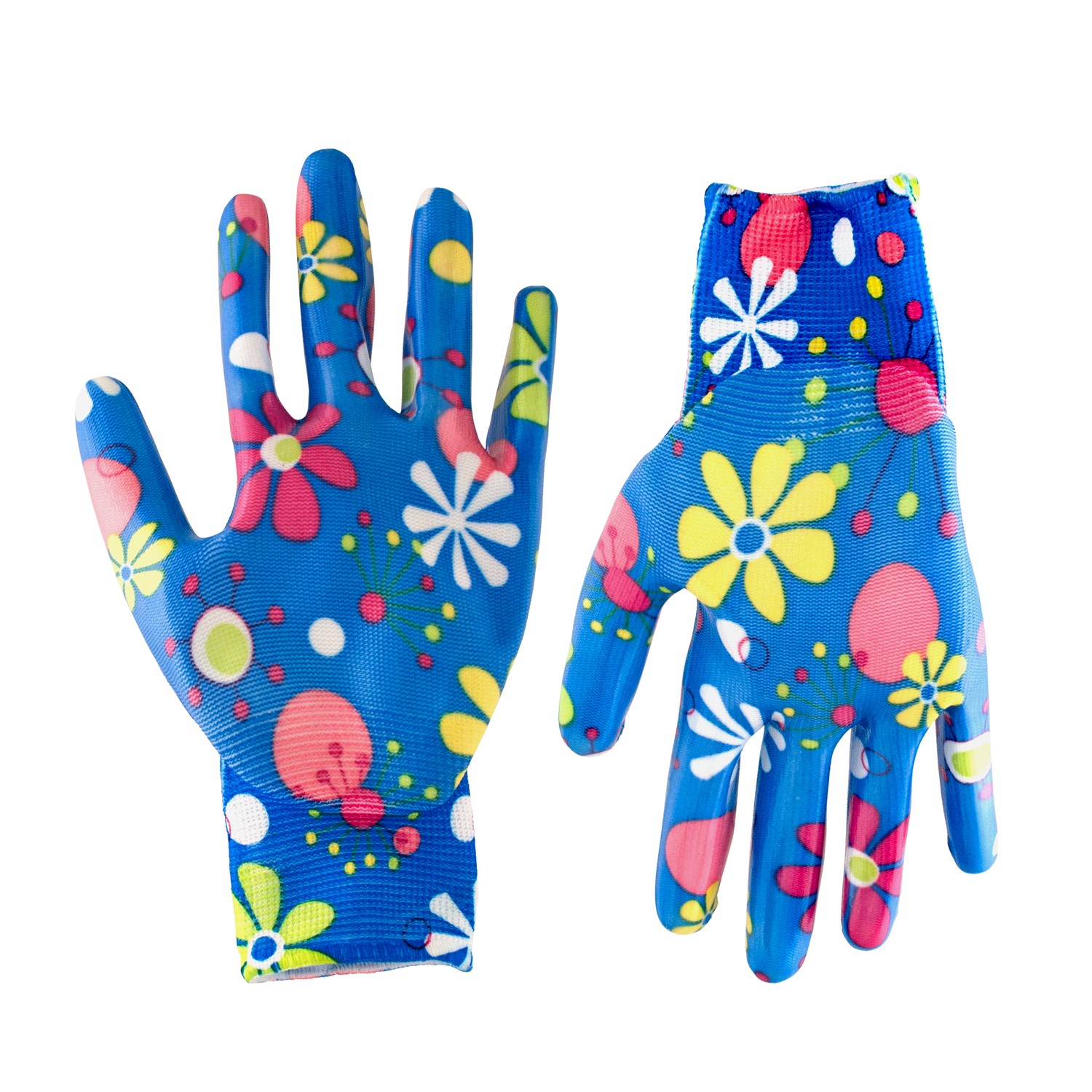 ЕГ Перчатки садовые нитрил голубой – 12/240