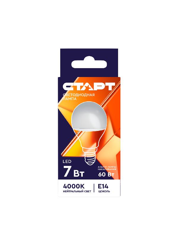 СТАРТ LEDSphereE14 7W 40  WS 10/100