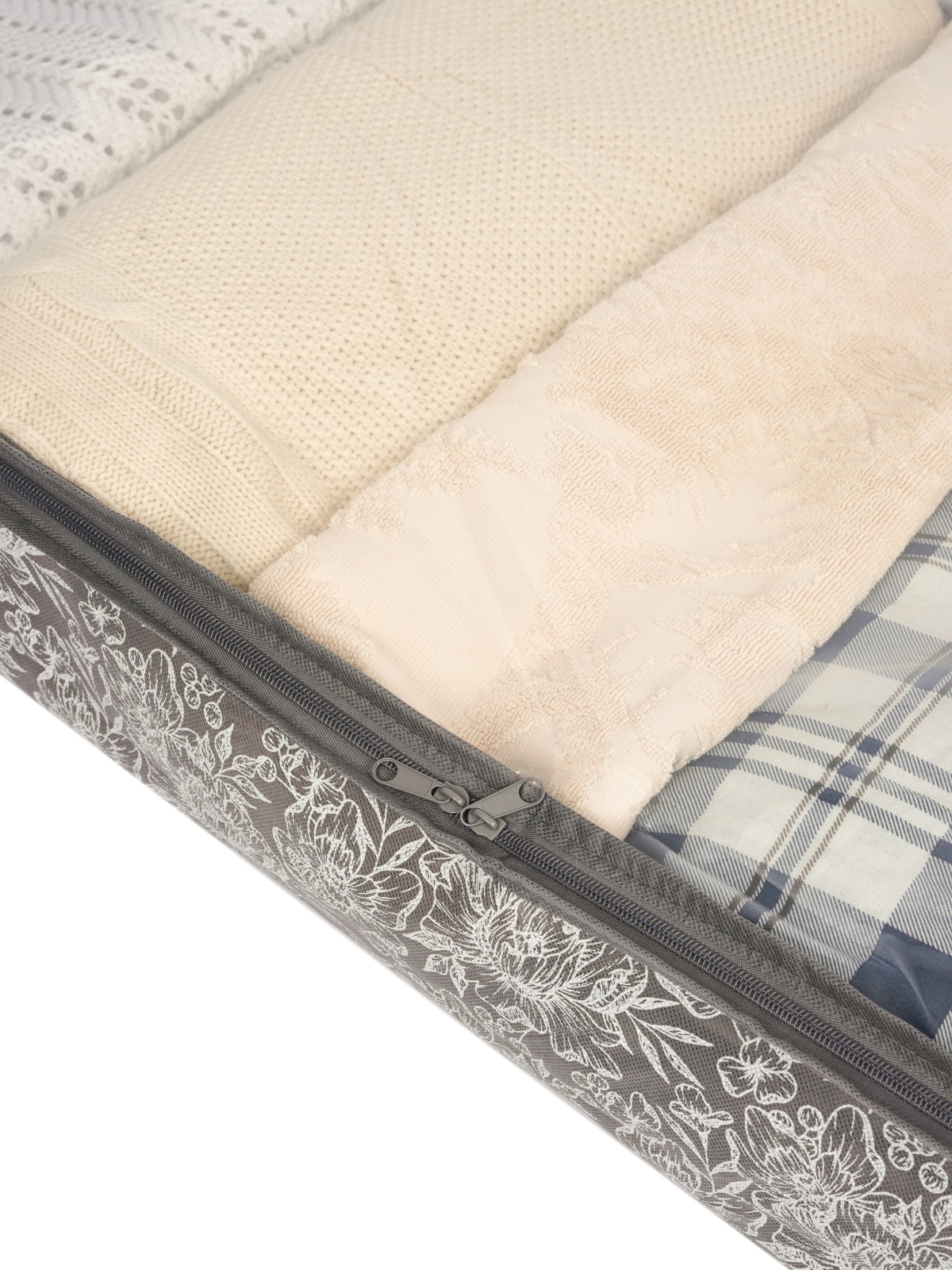 ЕГ Grey Flower Короб подкроватный 100х50х18 см молния - 24