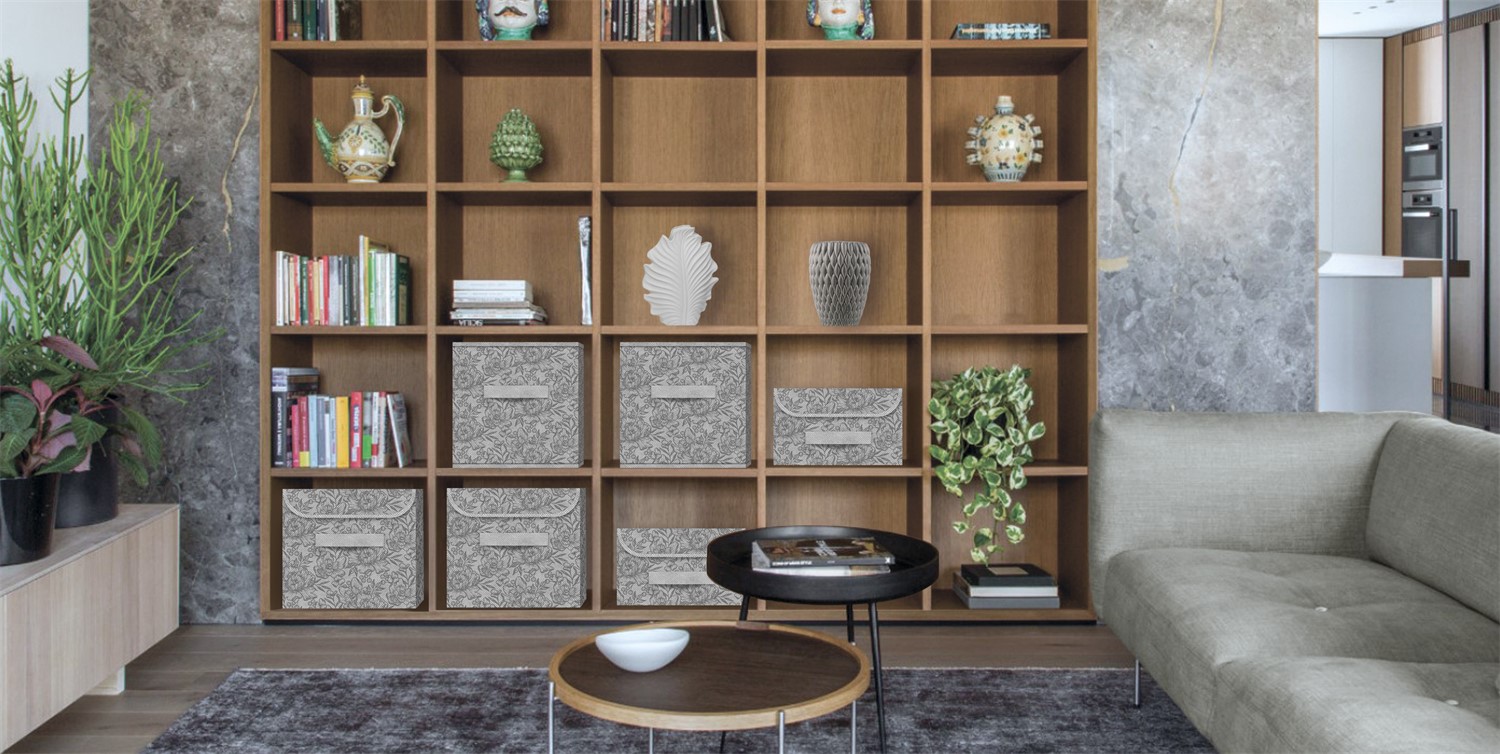 ЕГ Grey Flower Короб для хранения 30х40x25 см - 12