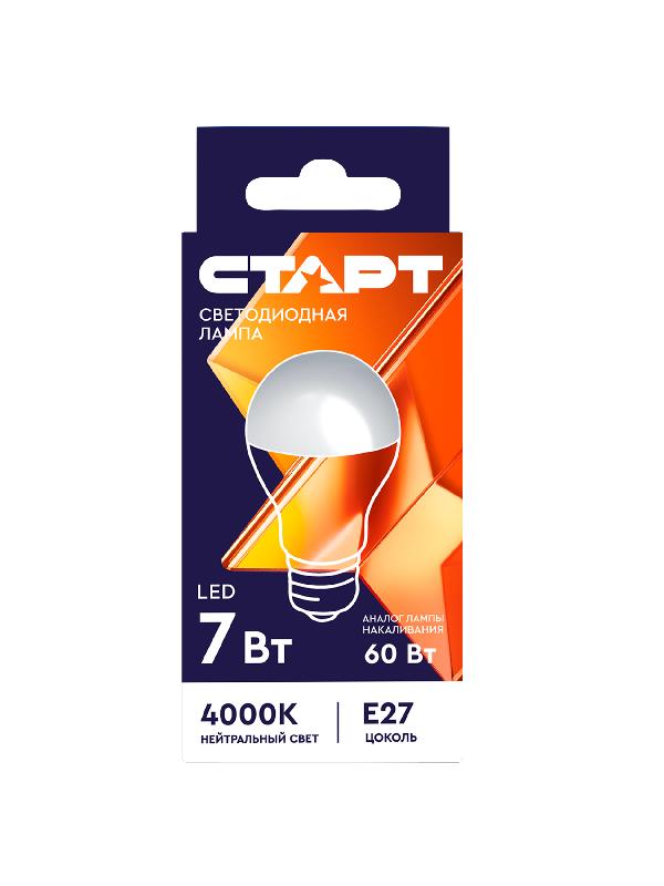 СТАРТ LEDGLSE27 7W 40  WS 10/100