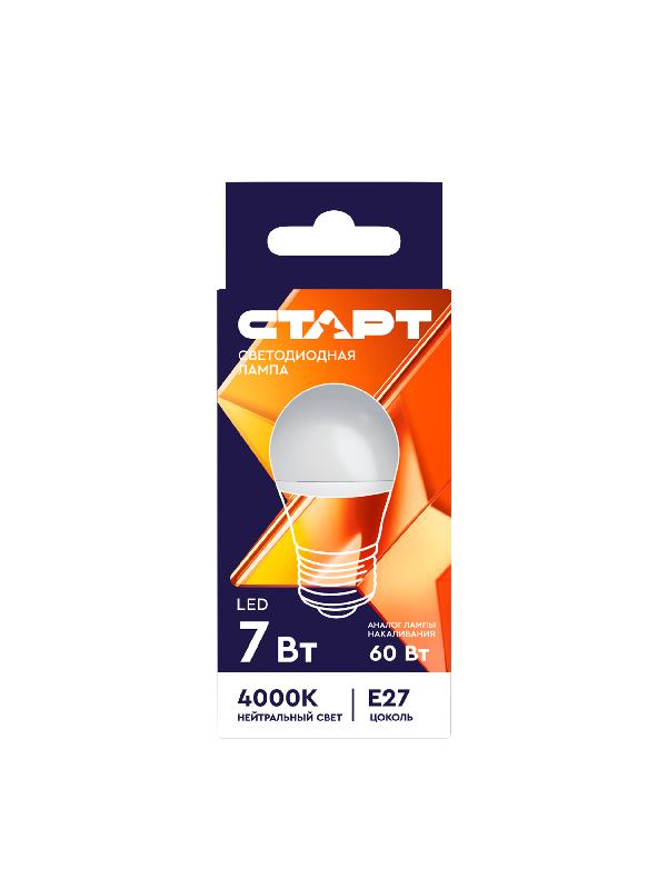 СТАРТ LEDSphereE27 7W 40 WS 10/100