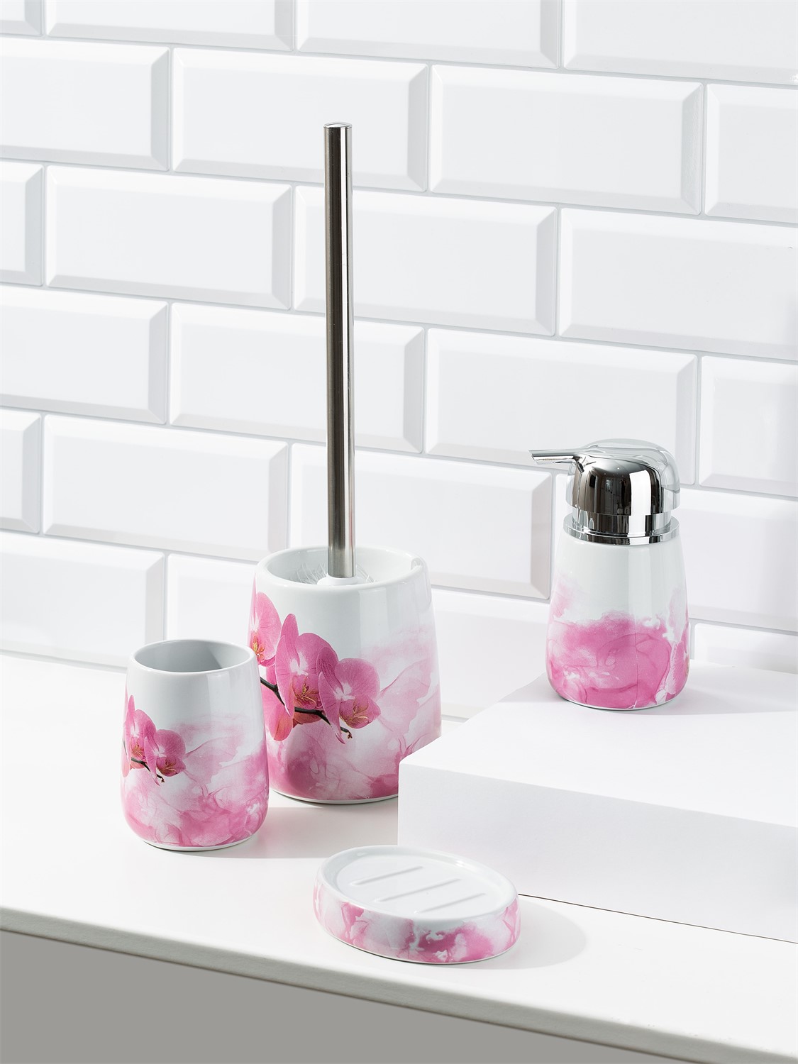 ЕГ Rosso  Подставка для ершика керамика +ершик  - 4/8