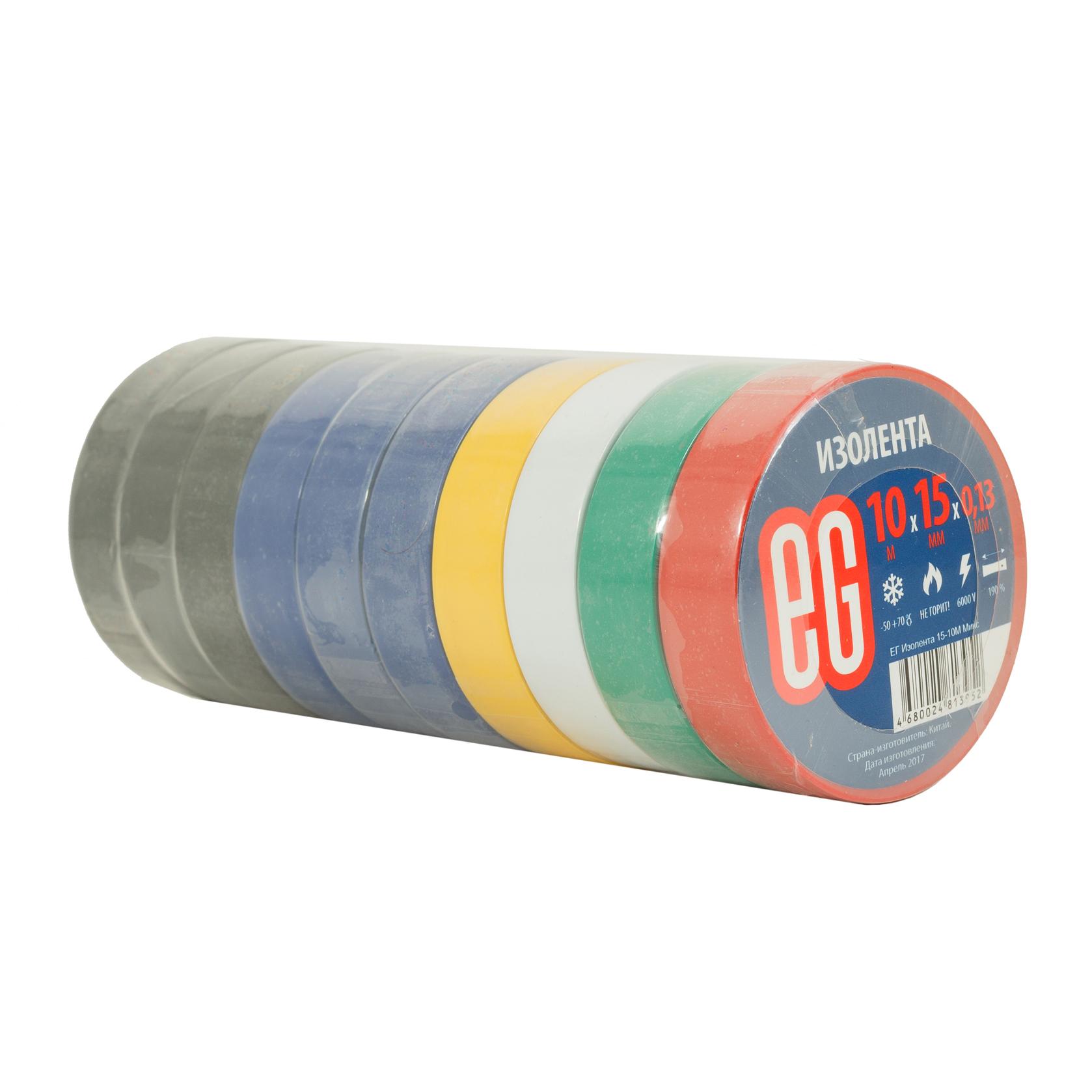 ЕГ Изолента 15-10М  Микс TL 10/200