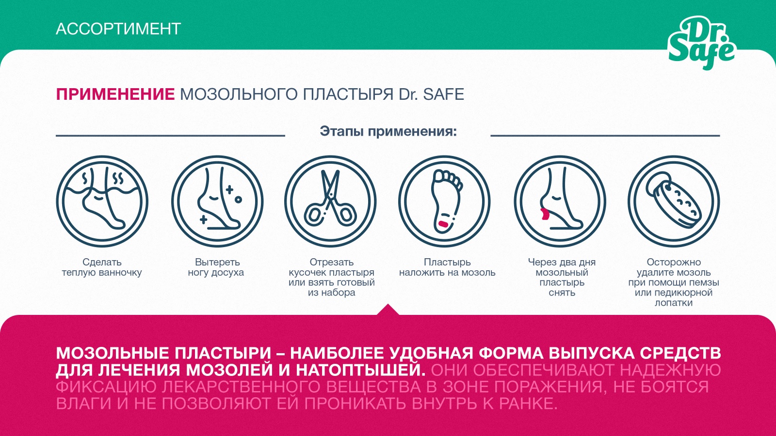DR.SAFE Пластырь мозольный №4 OS(4шт) --4/28