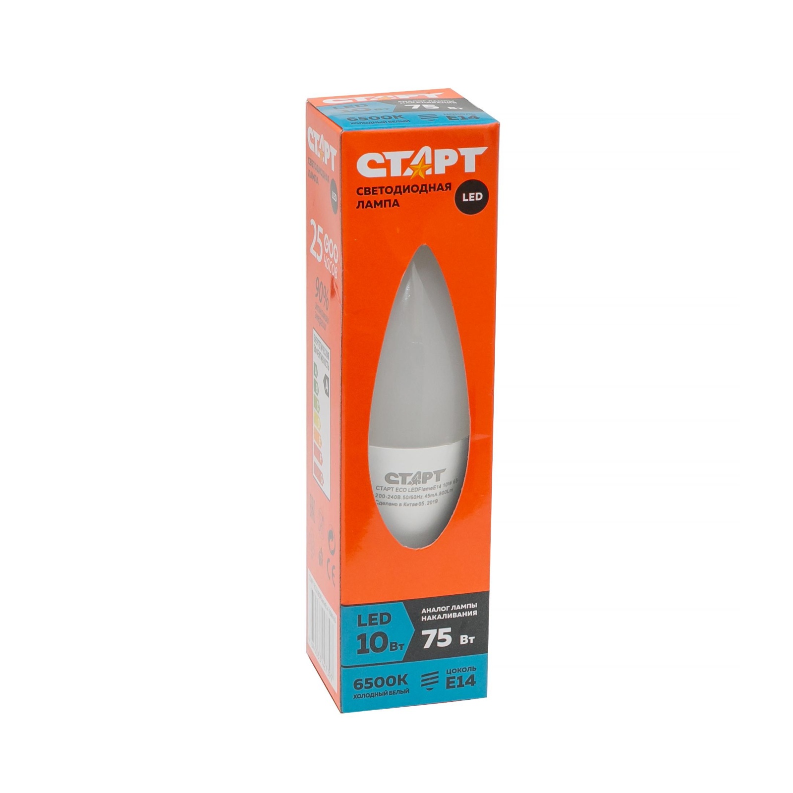 СТАРТ ECO LEDFlameE14 10W 65 10/100