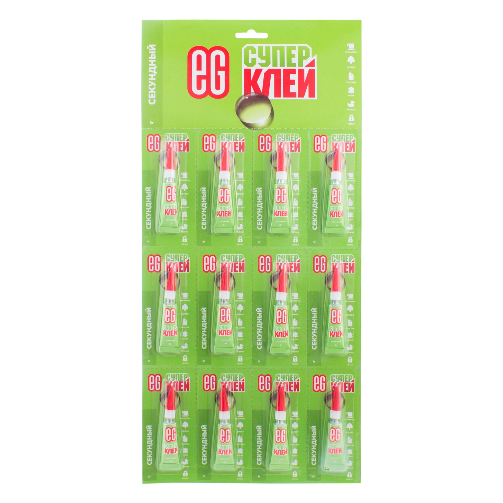 ЕГ С/Клей 3г отрыв бл 12 шт 72/288