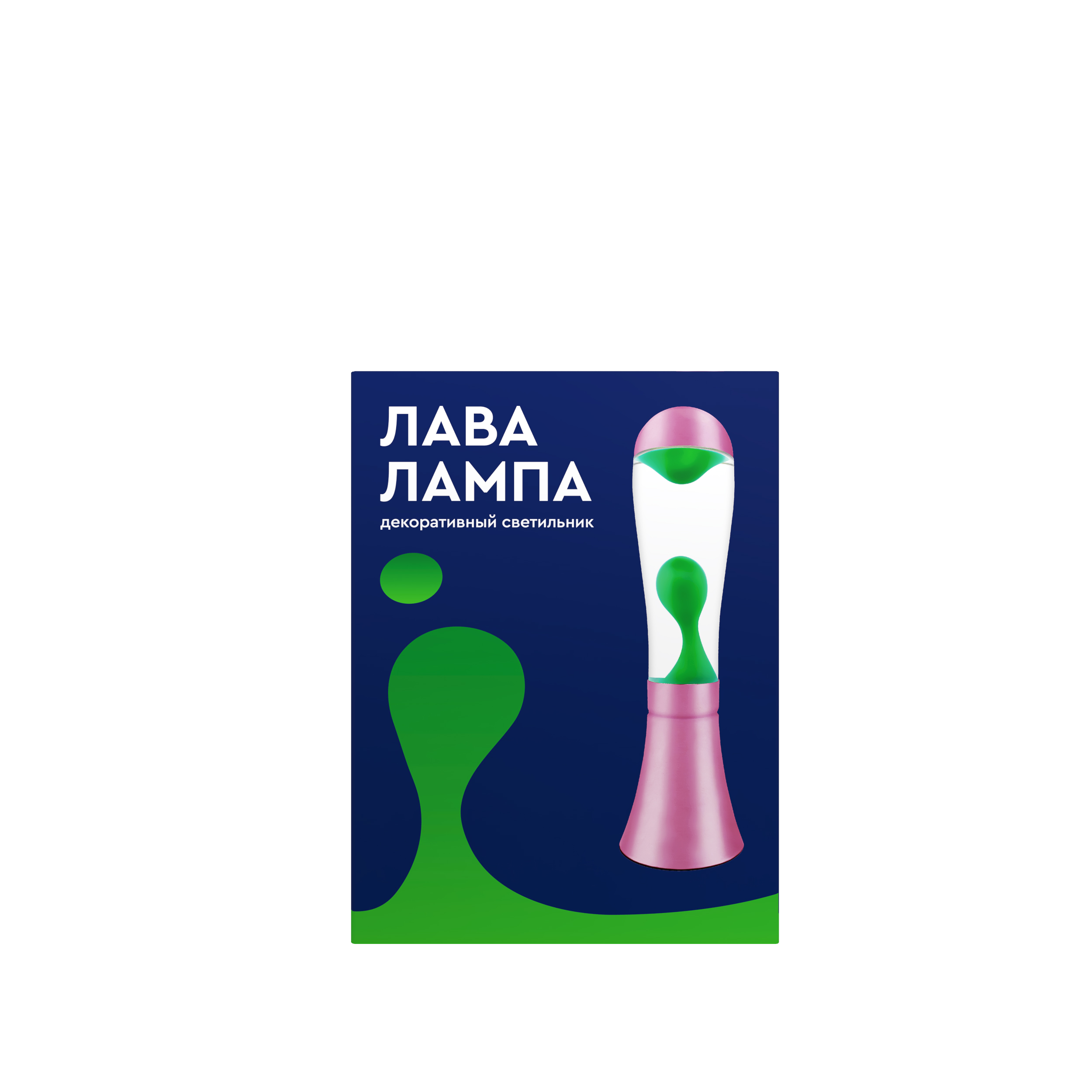 СТАРТ   ЛАВА -лампа 42 см зеленый --6