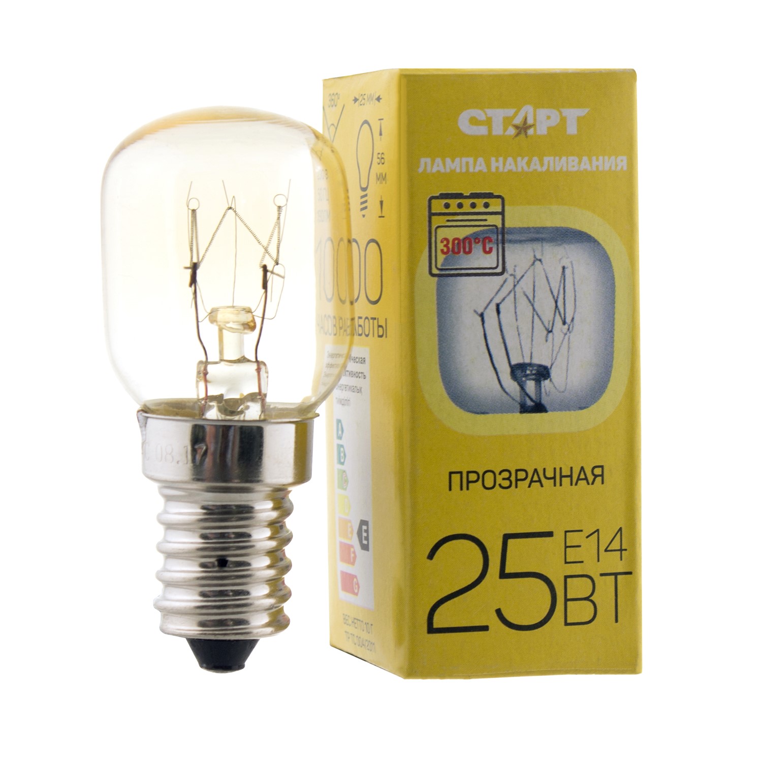 СТАРТ 25Вт Е14 OVEN 10/1000