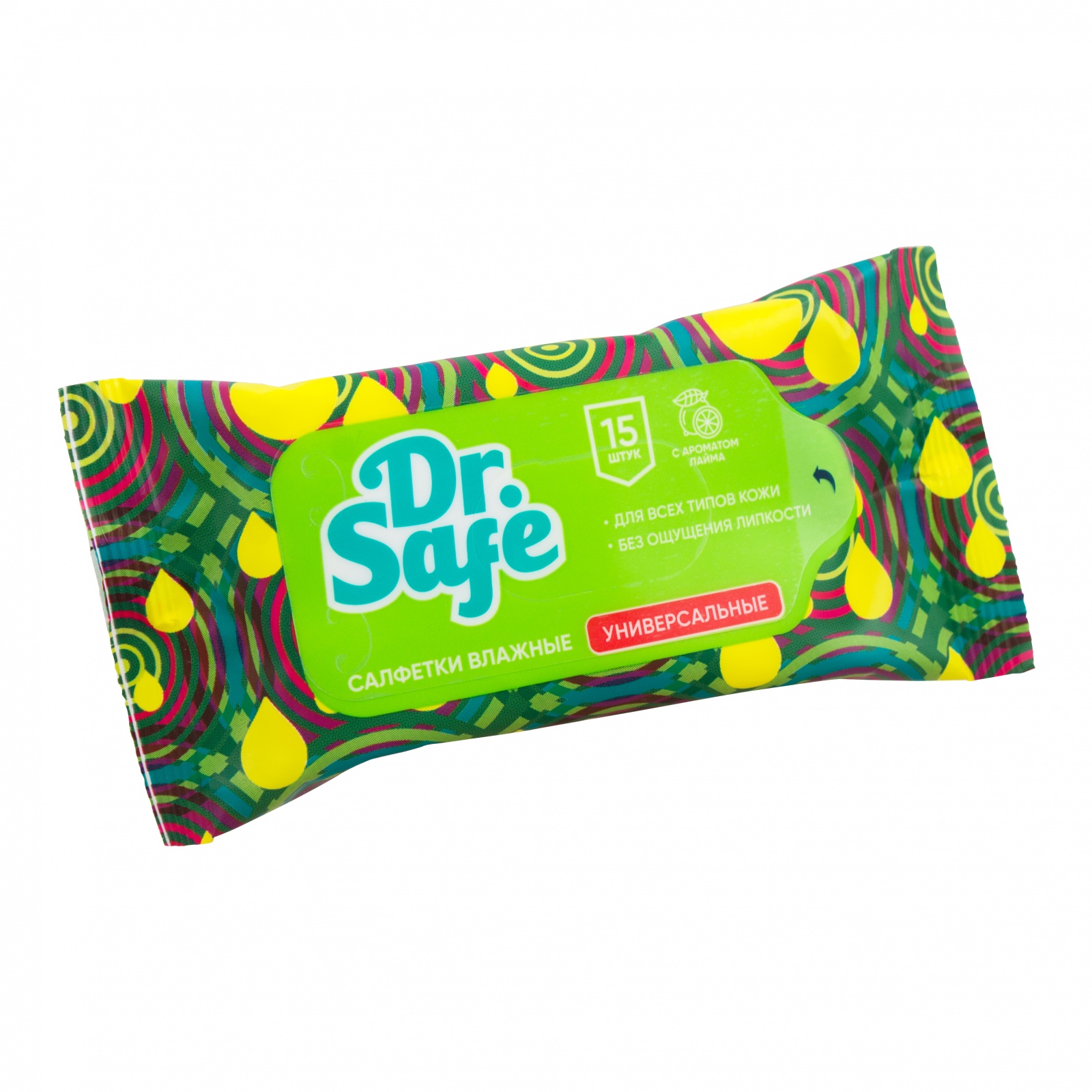 DR.SAFE набор 5 уп. салфеток лайм. 15 шт. -- OS 5/40