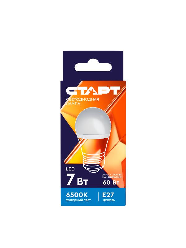 СТАРТ LEDSphereE27 7W 65 WS 10/100