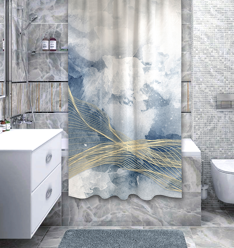 ЕГ Pietra Штора для ванной 180х180 см - 50