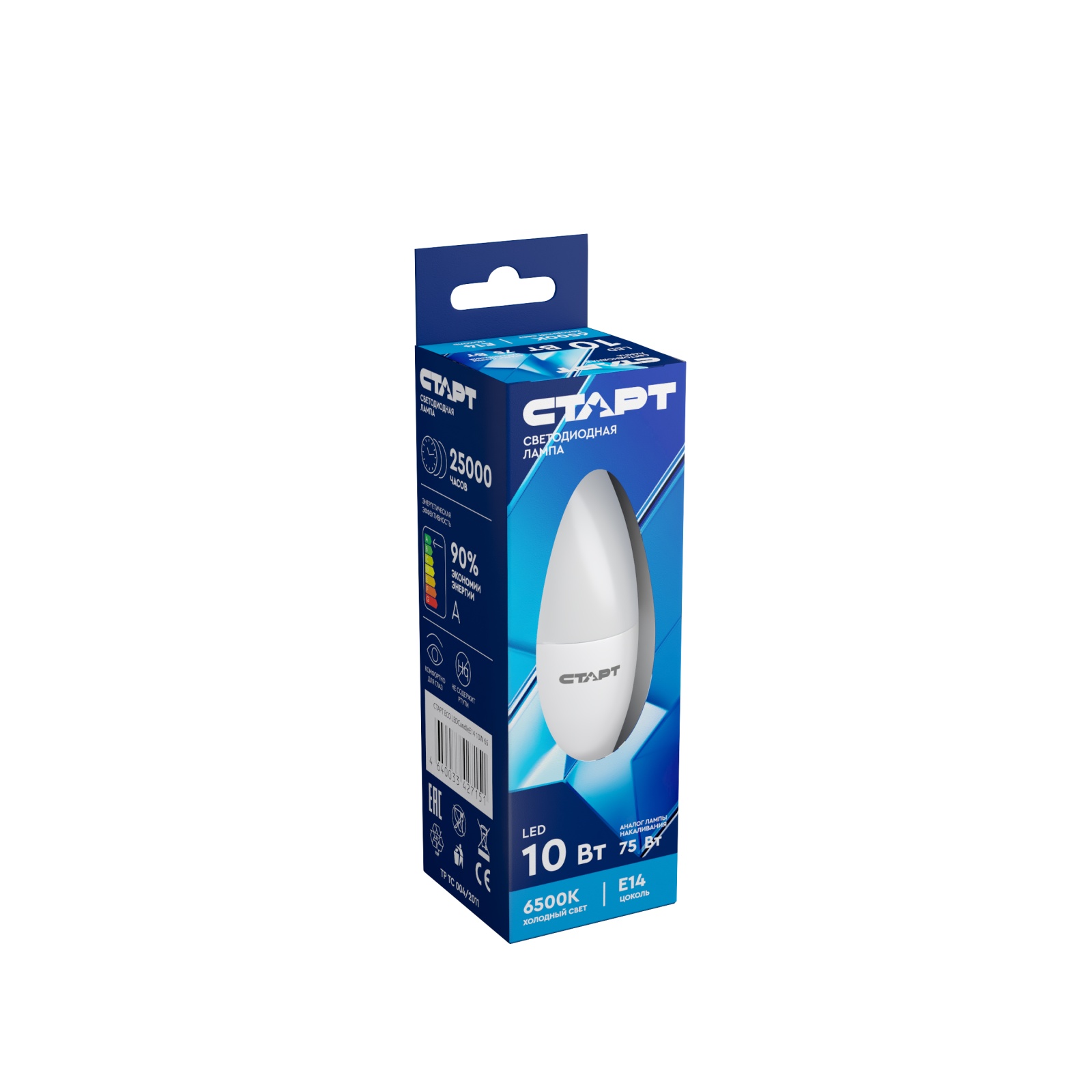 СТАРТ ECO LEDCandleE27 7W 30 10/100