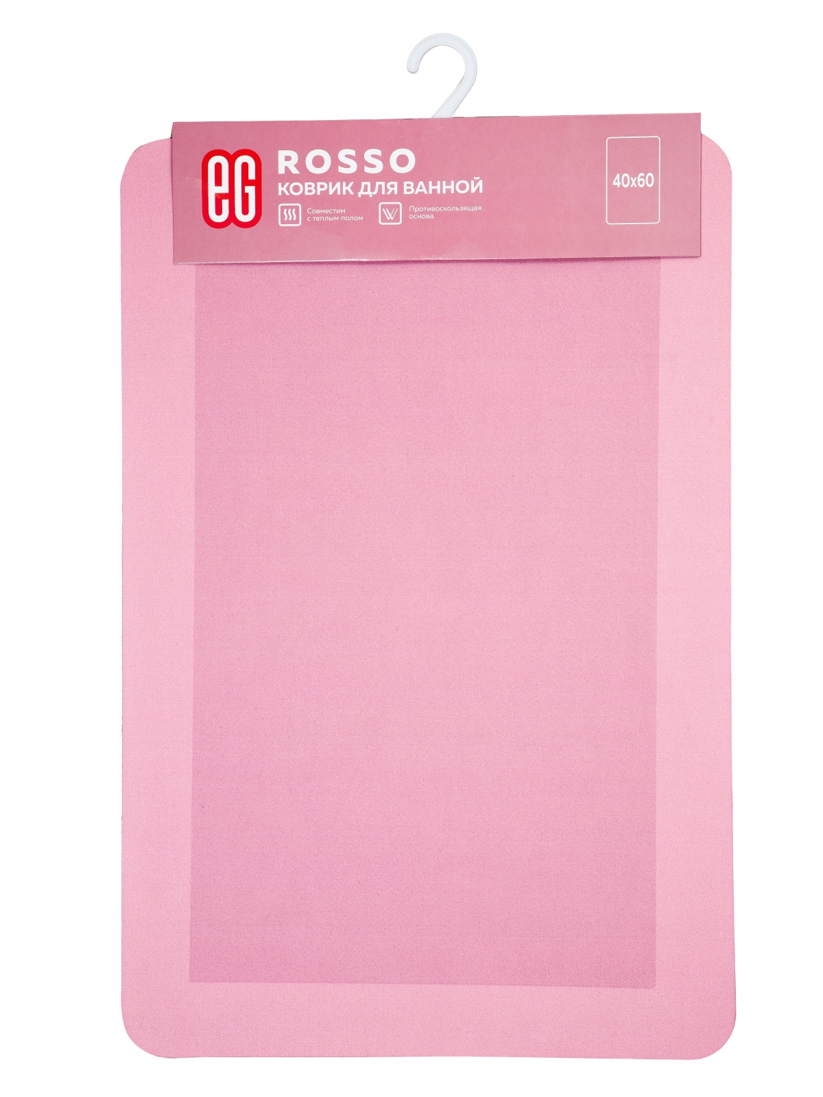 ЕГ Rosso Диатомитовый коврик для ванной 40х60 см прям - 50