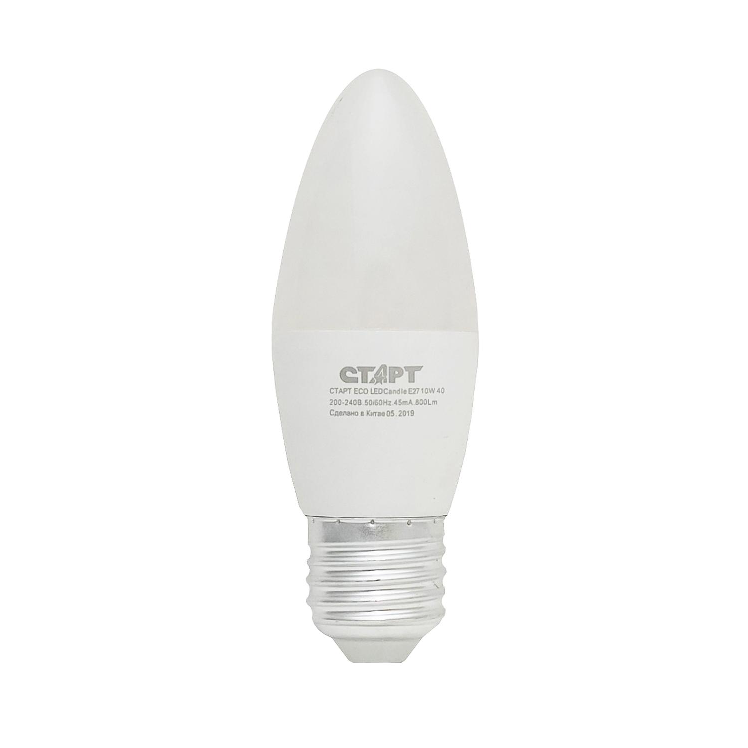 СТАРТ ECO LEDCandleE27 10W 40 10/100