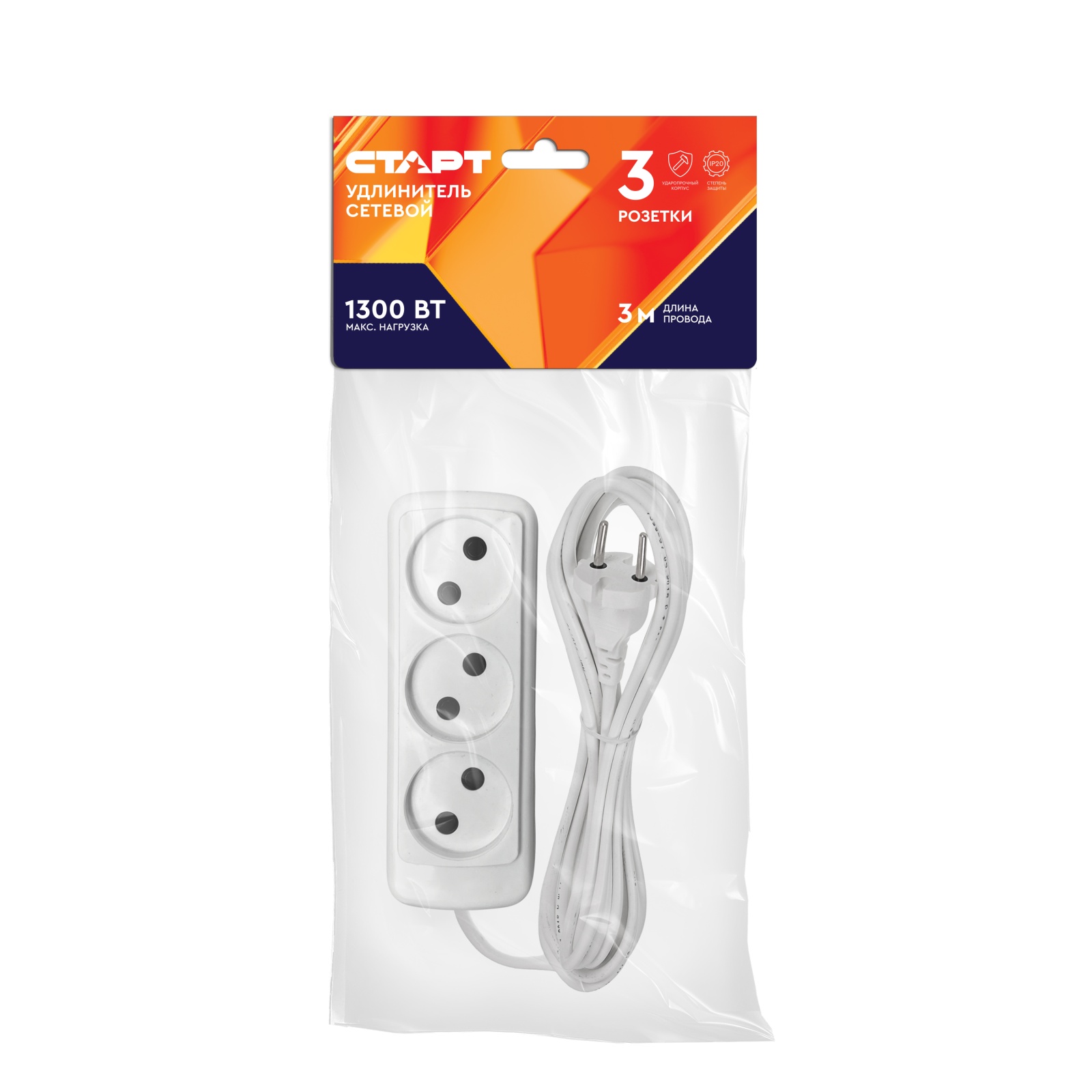 СТАРТ С/УД 3x3 ШВВП белый EL -20