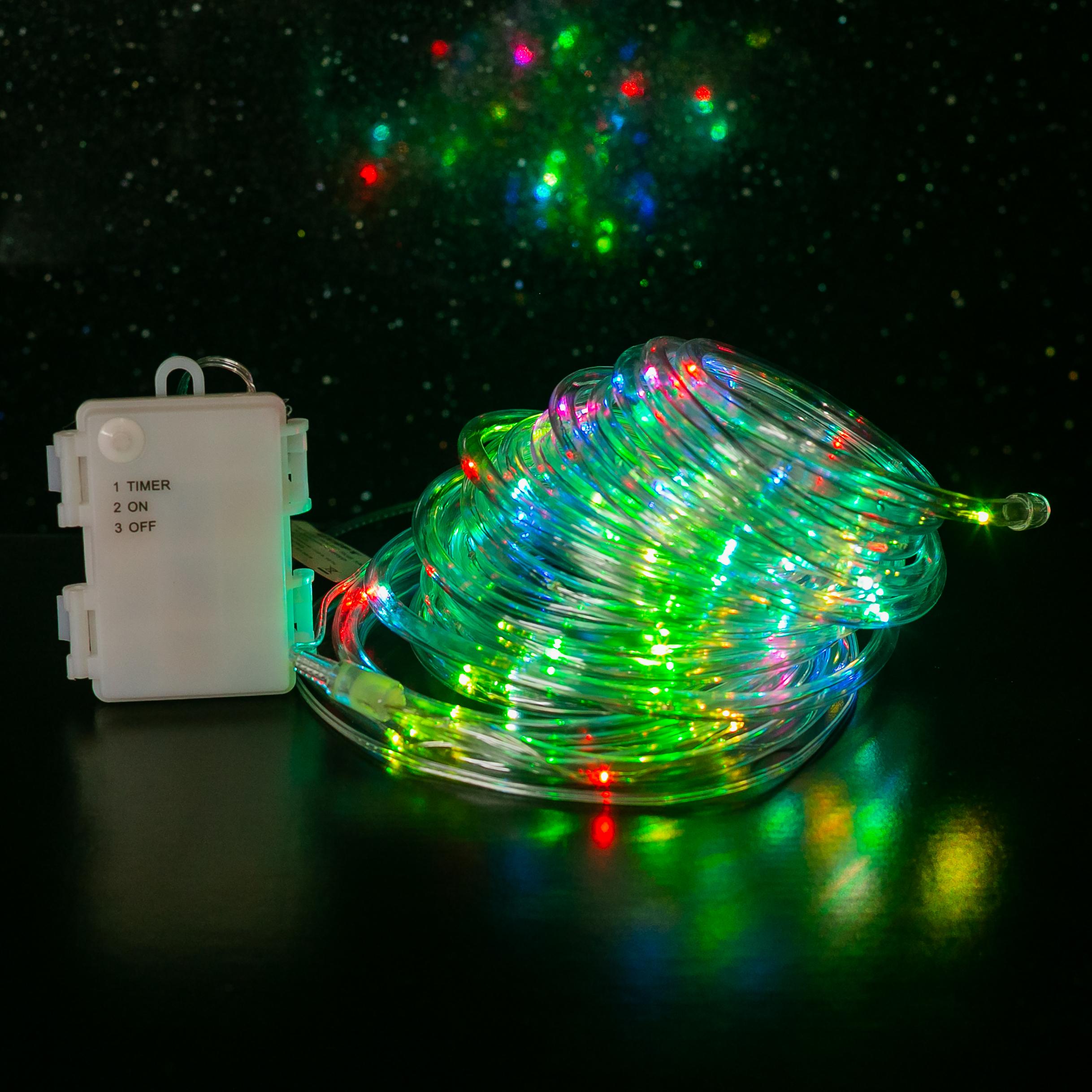 СТАРТ НГ 80LED RGB 3АА 8 реж 8м шнур --40