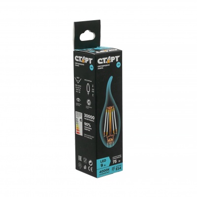 Лампа светодиодная СТАРТ LED F-Flame E14 9W 4000К