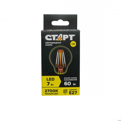 Лампа светодиодная СТАРТ LED F-GLS E27 7W 2700К