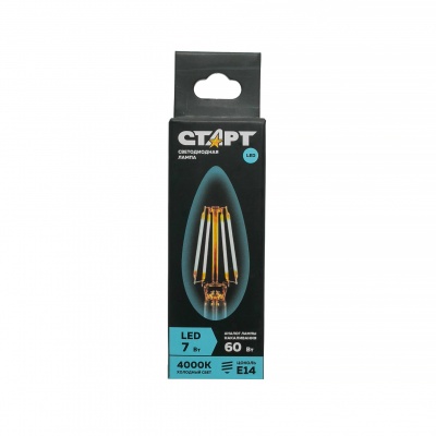 Лампа светодиодная СТАРТ LED F-Candle E14 7W 4000К