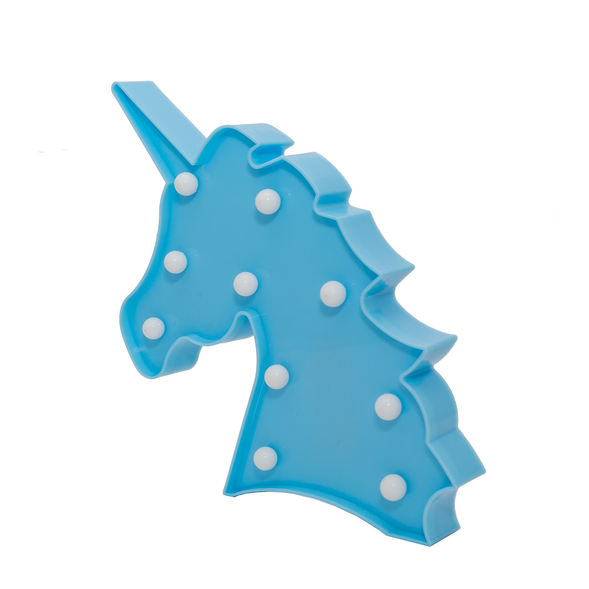 СТАРТ LED единорог голубой --10