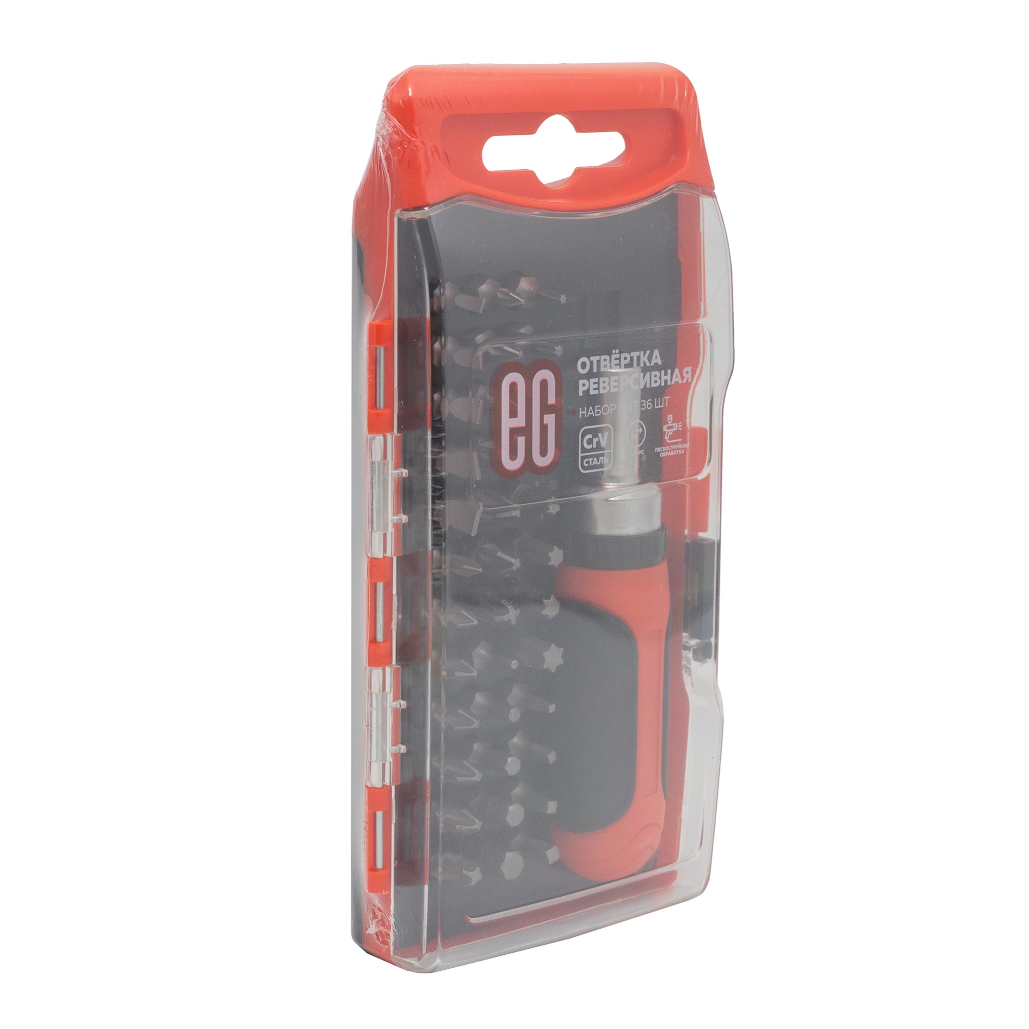 ЕГ н-р с трещоткой №36 (CrV) 6/24