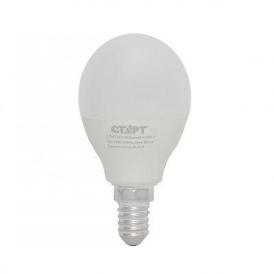Лампа светодиодная СТАРТ ECO LED Sphere E14 10W 2700К