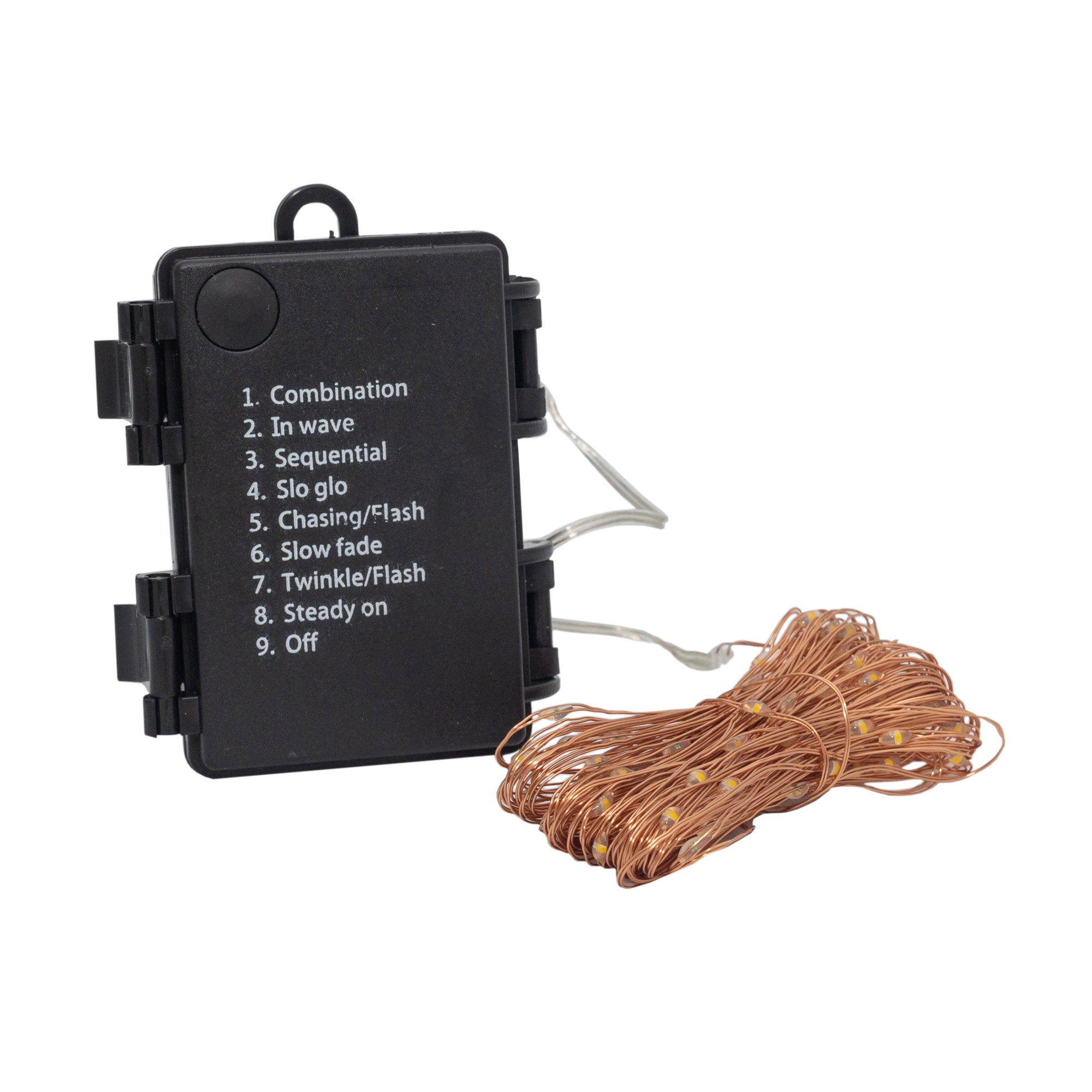 СТАРТ НГ 100LED 3АА 8 реж 10 м медь 24/96