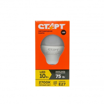 Лампа светодиодная СТАРТ ECO LED Sphere E27 10W 2700К