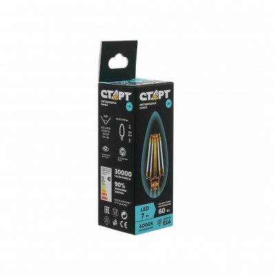 Лампа светодиодная СТАРТ LED F-Candle E14 7W 4000К