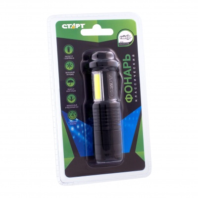 Ручной фонарь СТАРТ LHE 206-C1 Black
