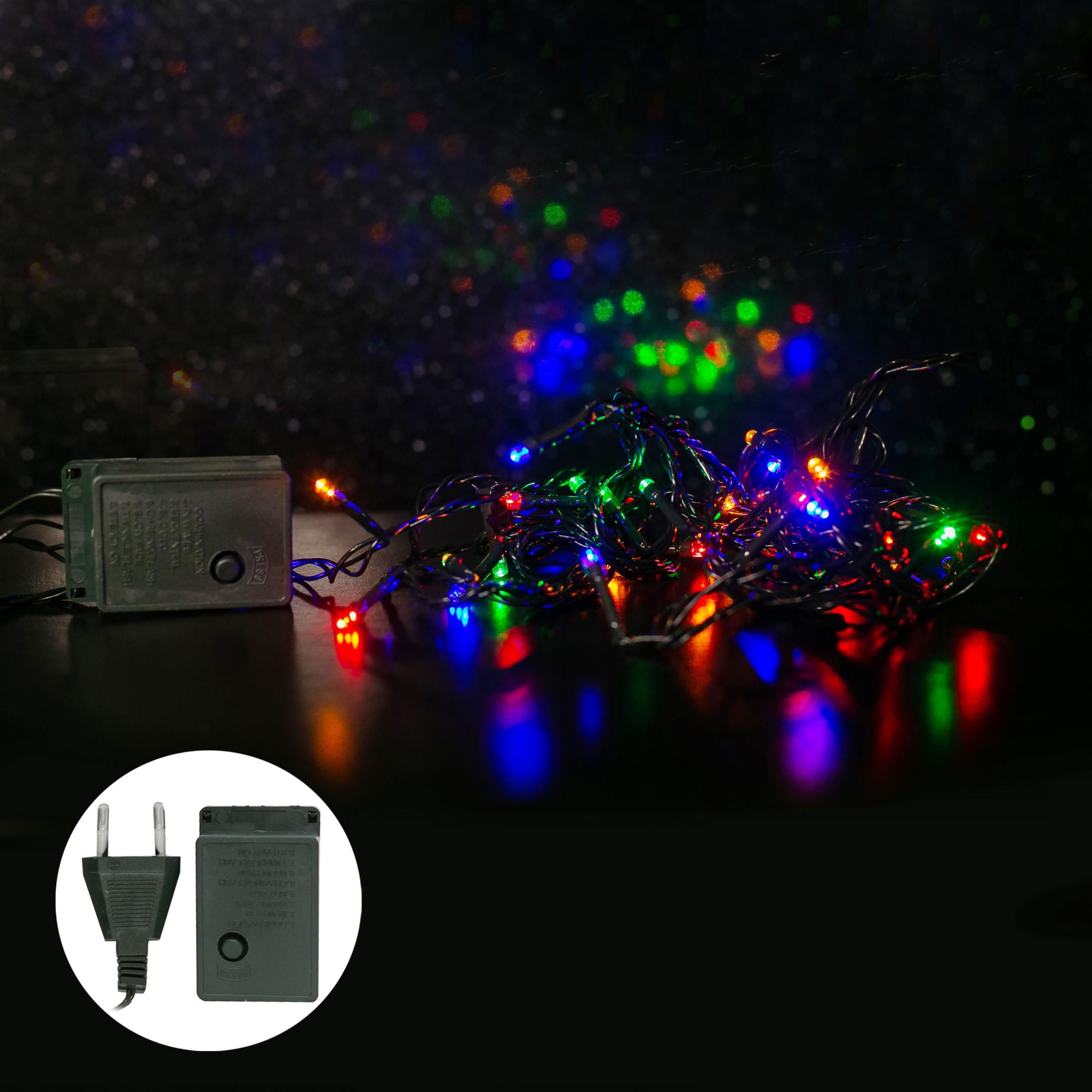 СТАРТ НГ 50LED 220V 8 реж 2м нить --100