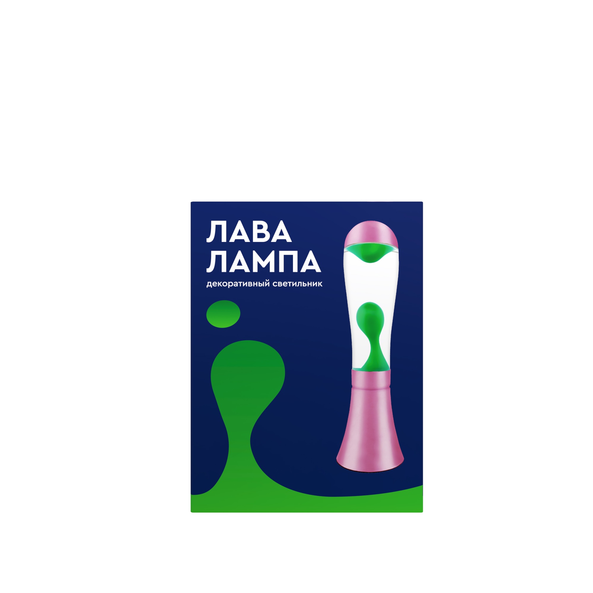 СТАРТ   ЛАВА -лампа 42 см зеленый --6