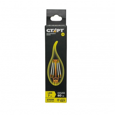 Филаментная лампа СТАРТ LED F-Flame E27 7W 2700К