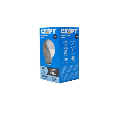 Лампа светодиодная СТАРТ LED GLS E27 7W 4000К